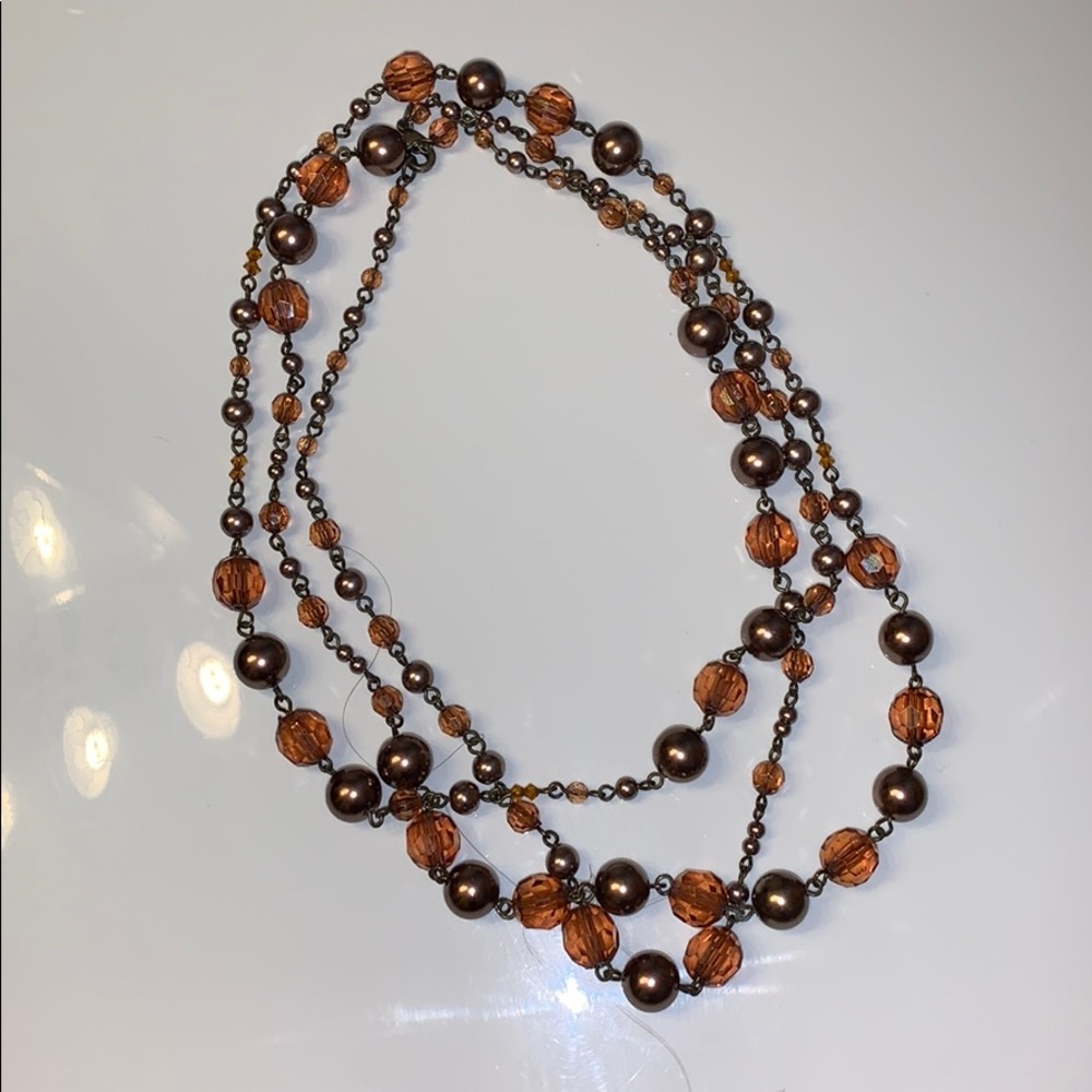 Beaded chunky layering necklace